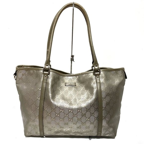 Gucci Handbags - Auth Gucci Imprime Silver Leather Pvc #48008G20B